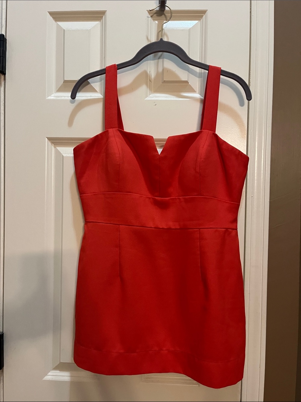 So Cute! Gianni Bini Vibrant Red/Orange Sweetheart Mini Dress Size 10